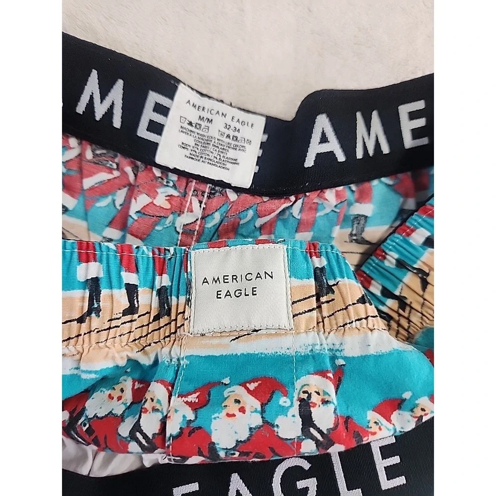 Men's Cotton Boxers Lot 3 American Eagle 32-34
